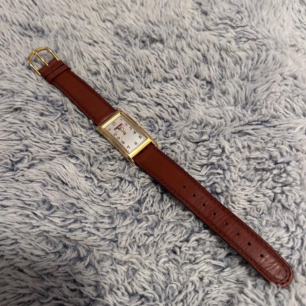 Keebler Insignia Brown Leather Strap Watch